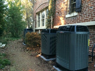 Heat Pumps At Historical Home (downtown Fredericksburg)