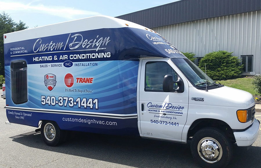 Custom/Design Heating & Air Conditioning Service truck