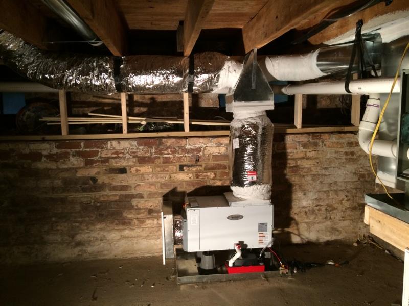 Gas Furnace In Old Cellar Basement (downtown Fredericksburg)