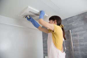 Energy Woman Clean Air Duct Shutterstock 283959098