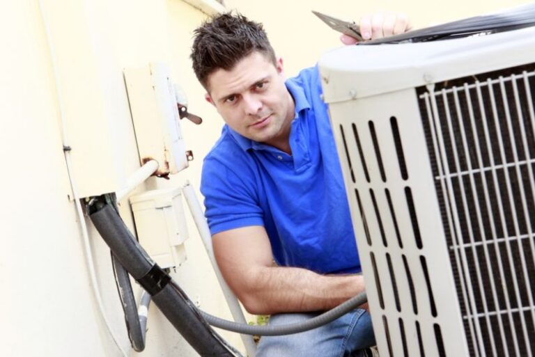 Technician Checking Hvac